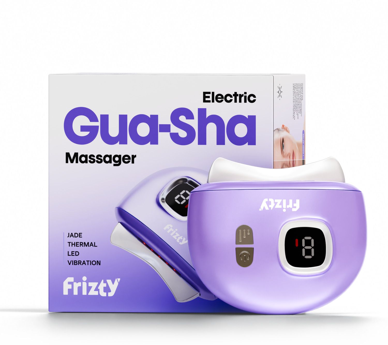 Frizty Y01 Electric Gua-sha Massager with 9 Modes,Facial Tools,Red Light Therapy Massager-image-34