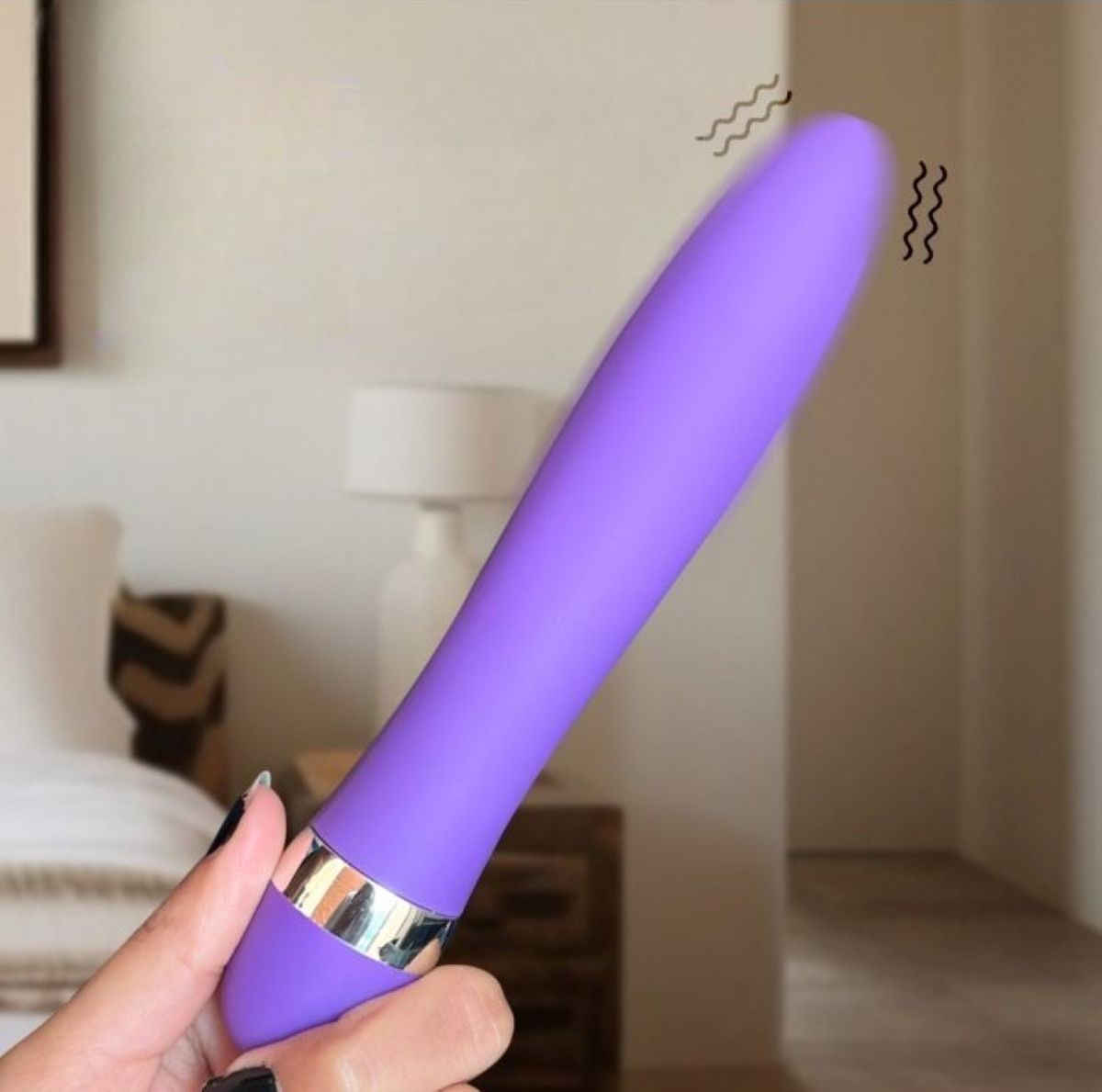 CRAZYNYT Plush Massager Sleek Targeted Massage Wand | Intense Waterproof Massage Stick Massager Massager-image-21
