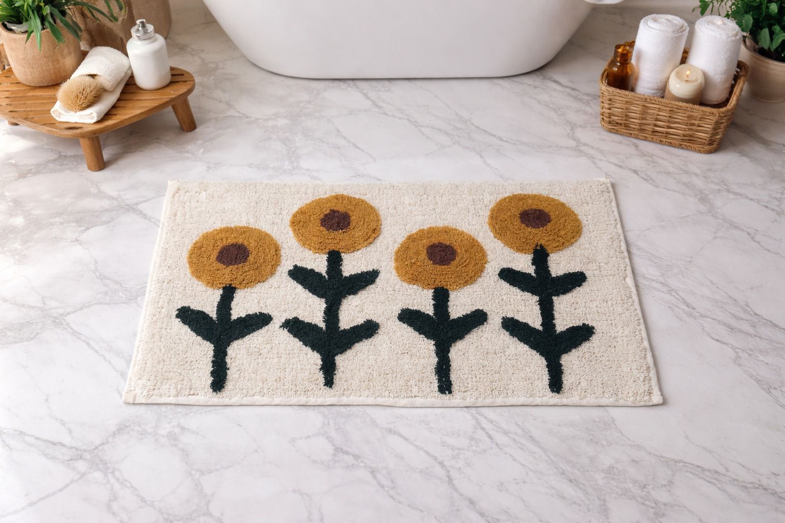weaveluxehome Microfiber Bathroom Mat-picture-4