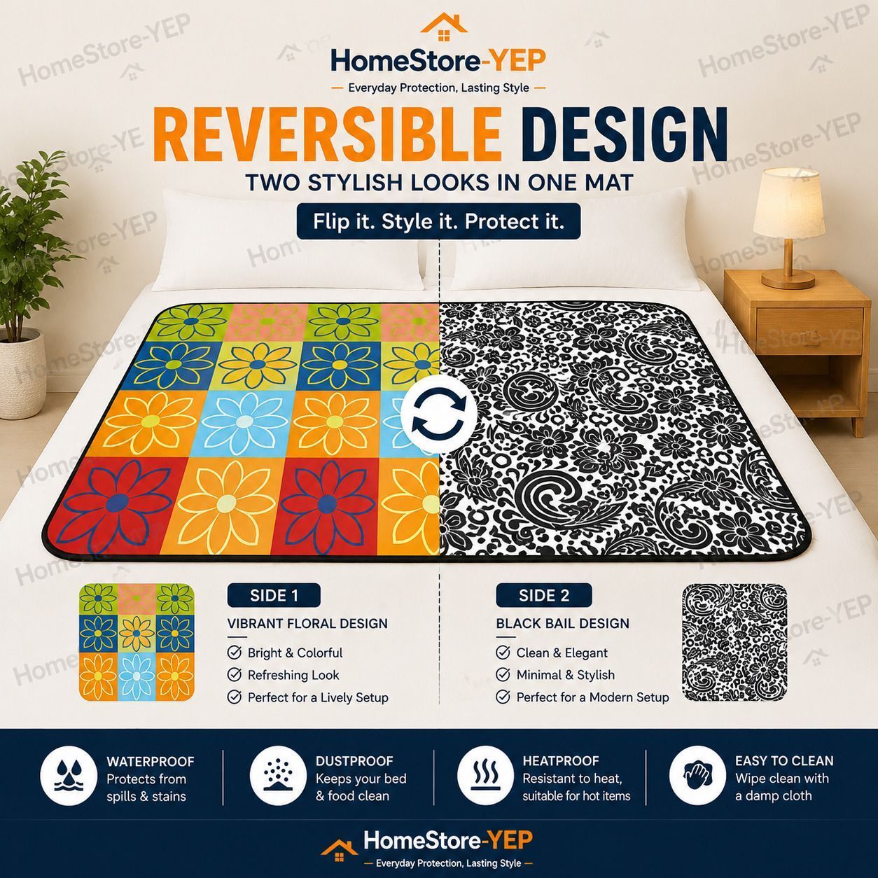 loomstar PVC (Polyvinyl Chloride) Baby Bed Protecting Mat-picture-24