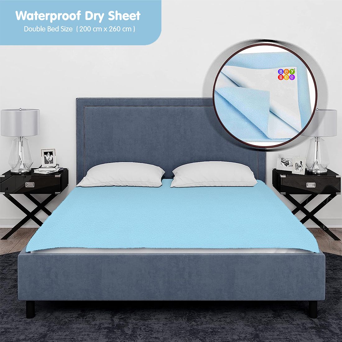 beybee Cotton Baby Bed Protecting Mat-picture-49