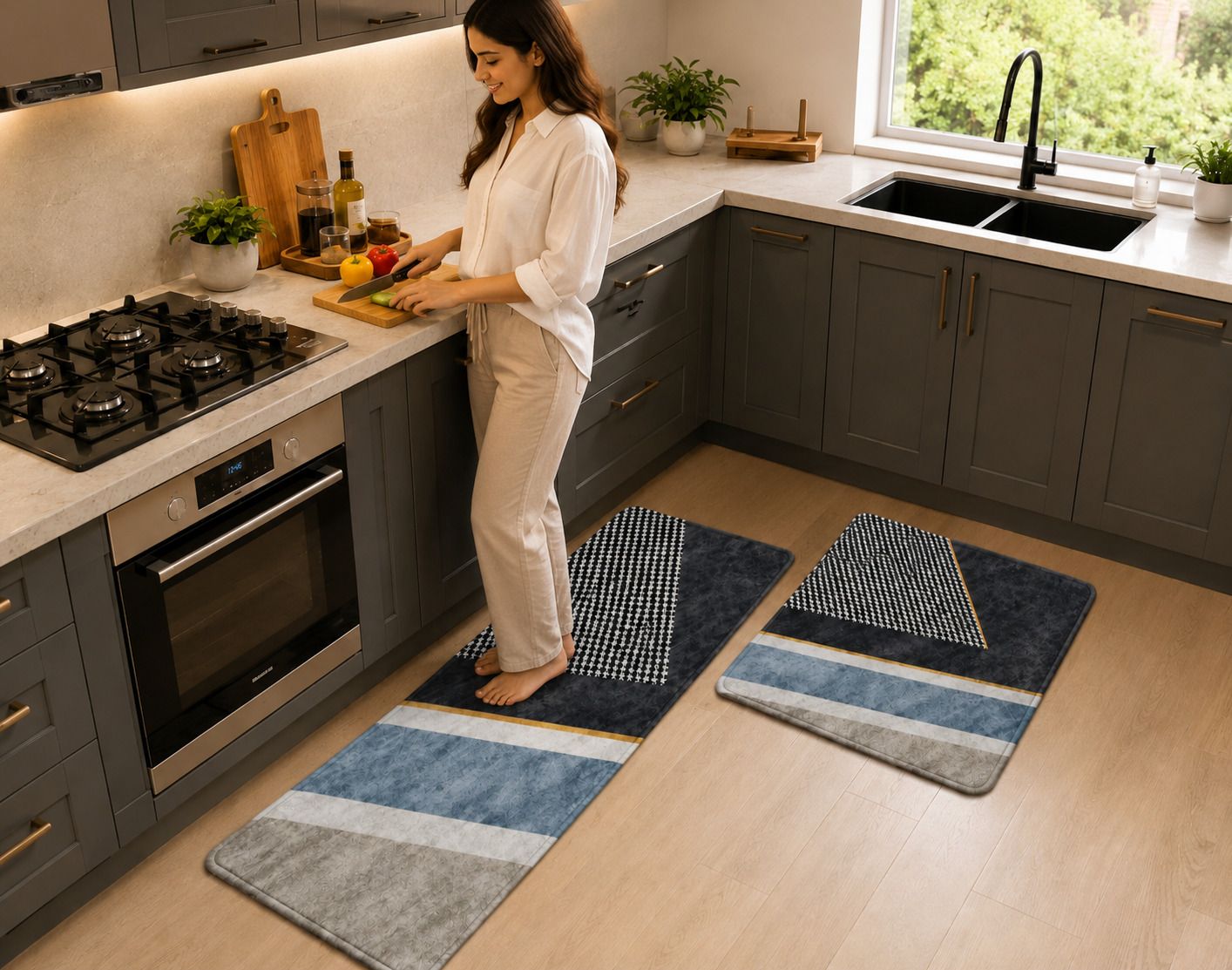 chiddhan 40 cm X 120 cm Polyester, Rubber Runner-picture-13