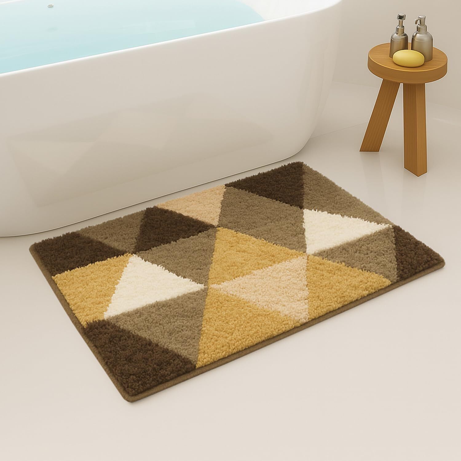flooring india Microfiber Bathroom Mat-picture-25