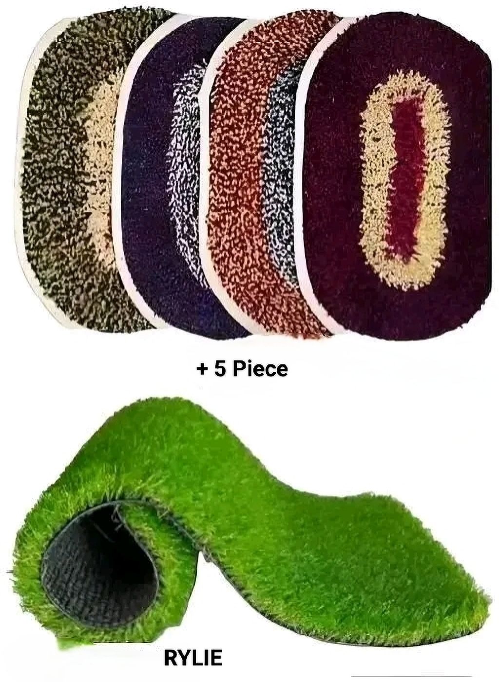 Artificial Grass, Cotton Bathroom Mat