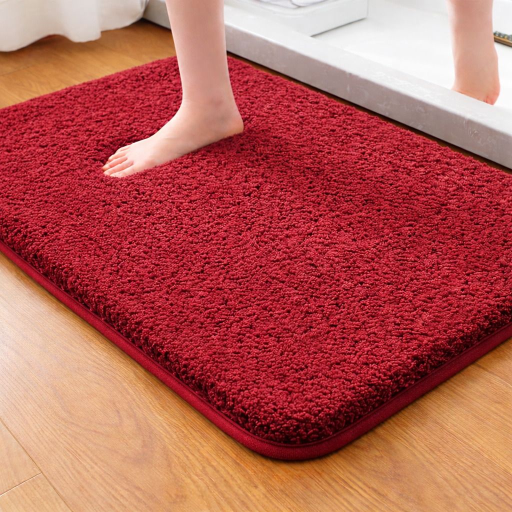 Cotton, Rubber, Microfiber, Plastic Bathroom Mat