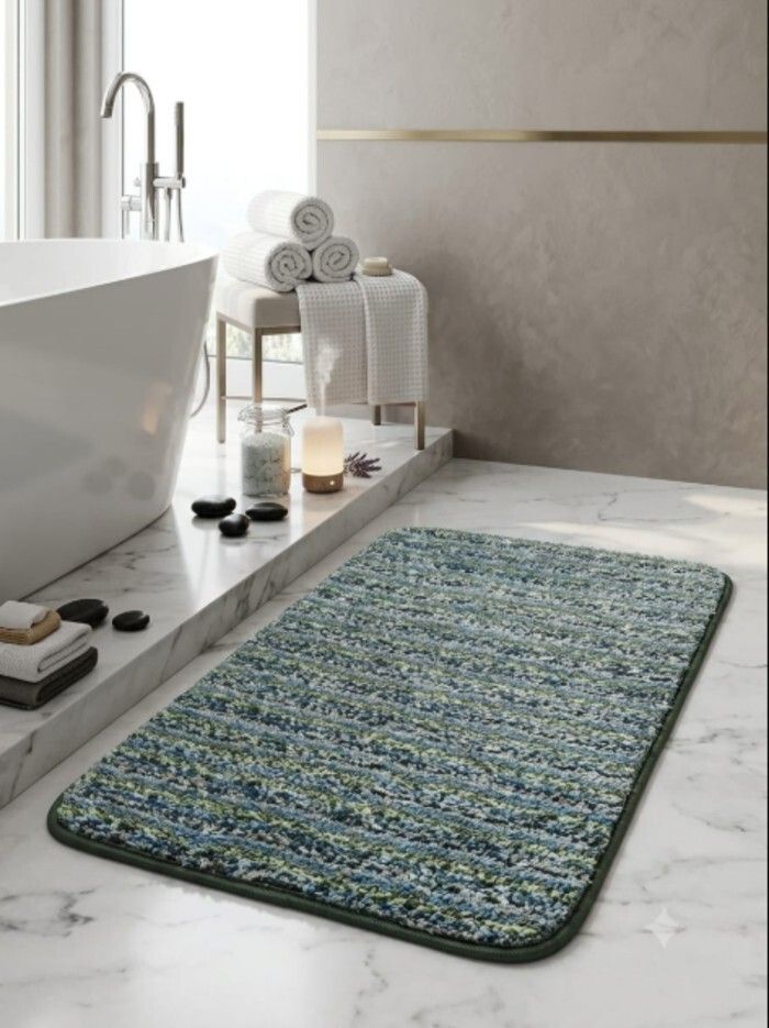 handcrafted Microfiber Bathroom Mat-picture-22