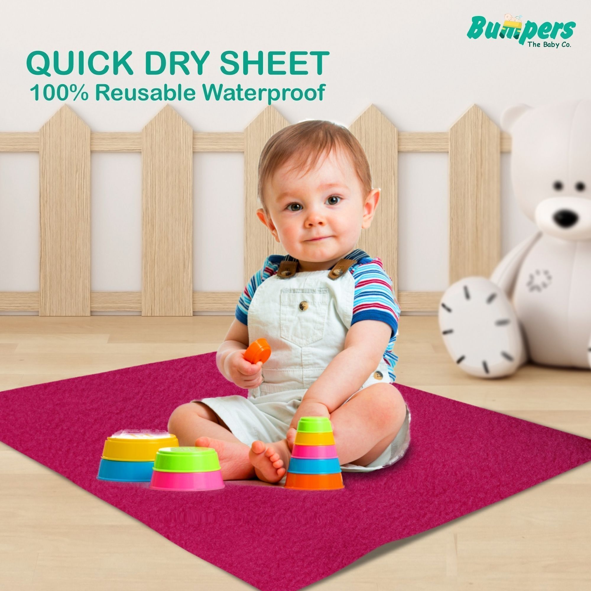bumpers Polycotton Baby Bed Protecting Mat-picture-10