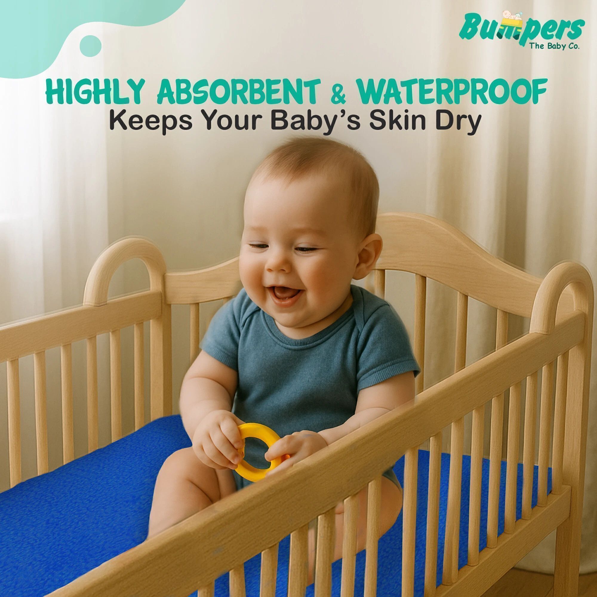 bumpers Polycotton Baby Bed Protecting Mat-picture-9
