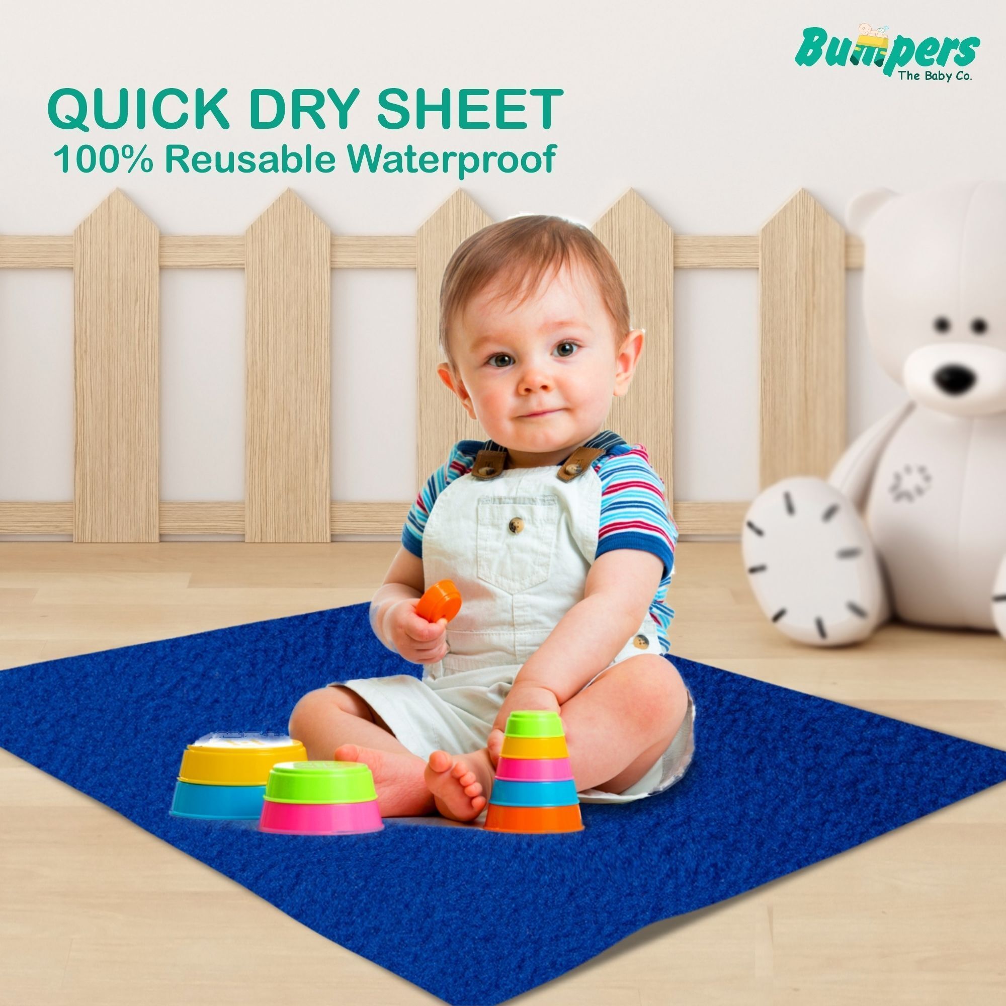 bumpers Polycotton Baby Bed Protecting Mat-picture-6