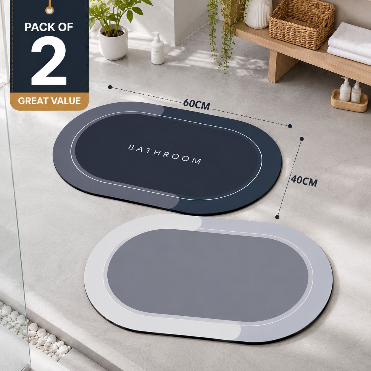 jazox Rubber Bathroom Mat-picture-19