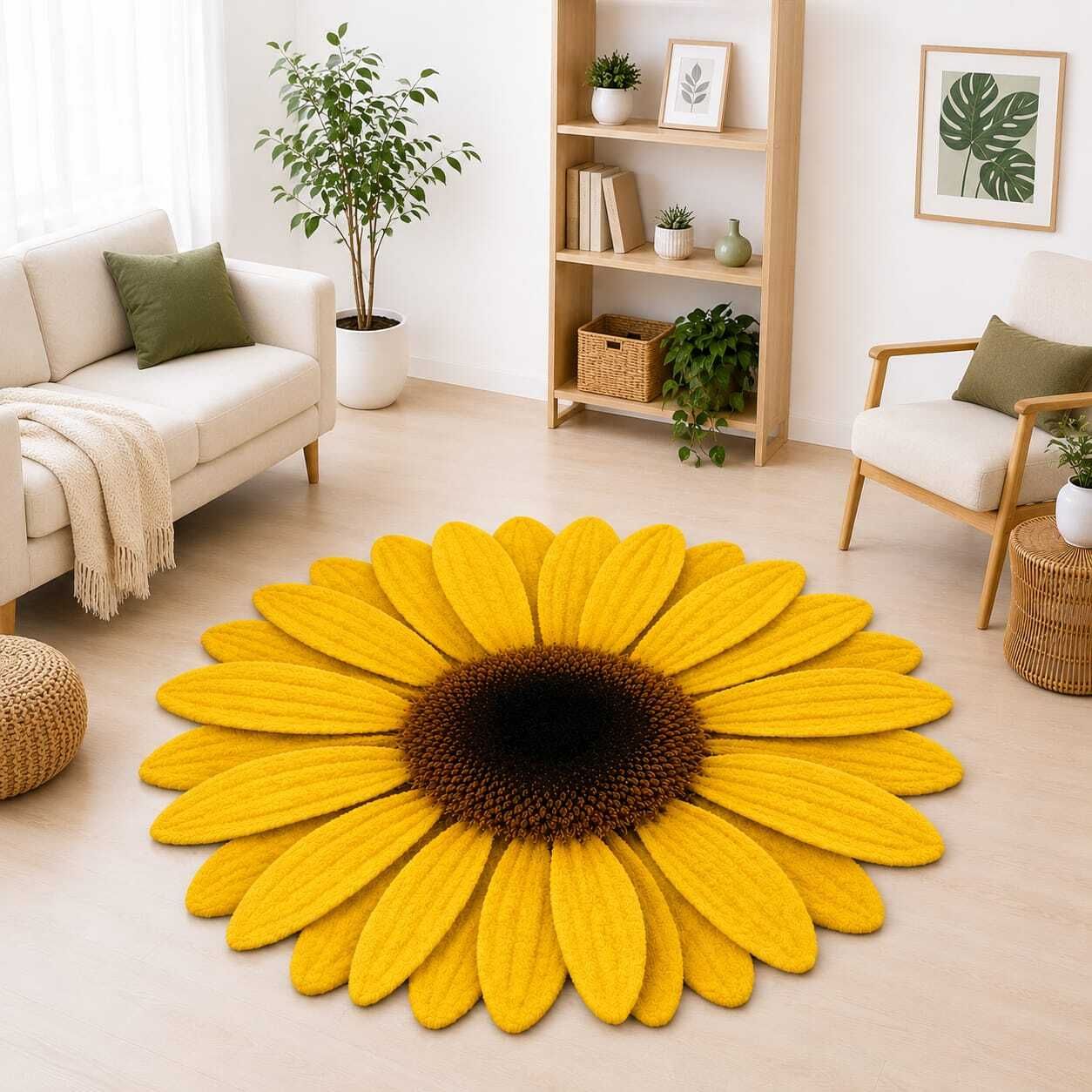justway 58 cm X 58 cm Rubber Area Rug-picture-14