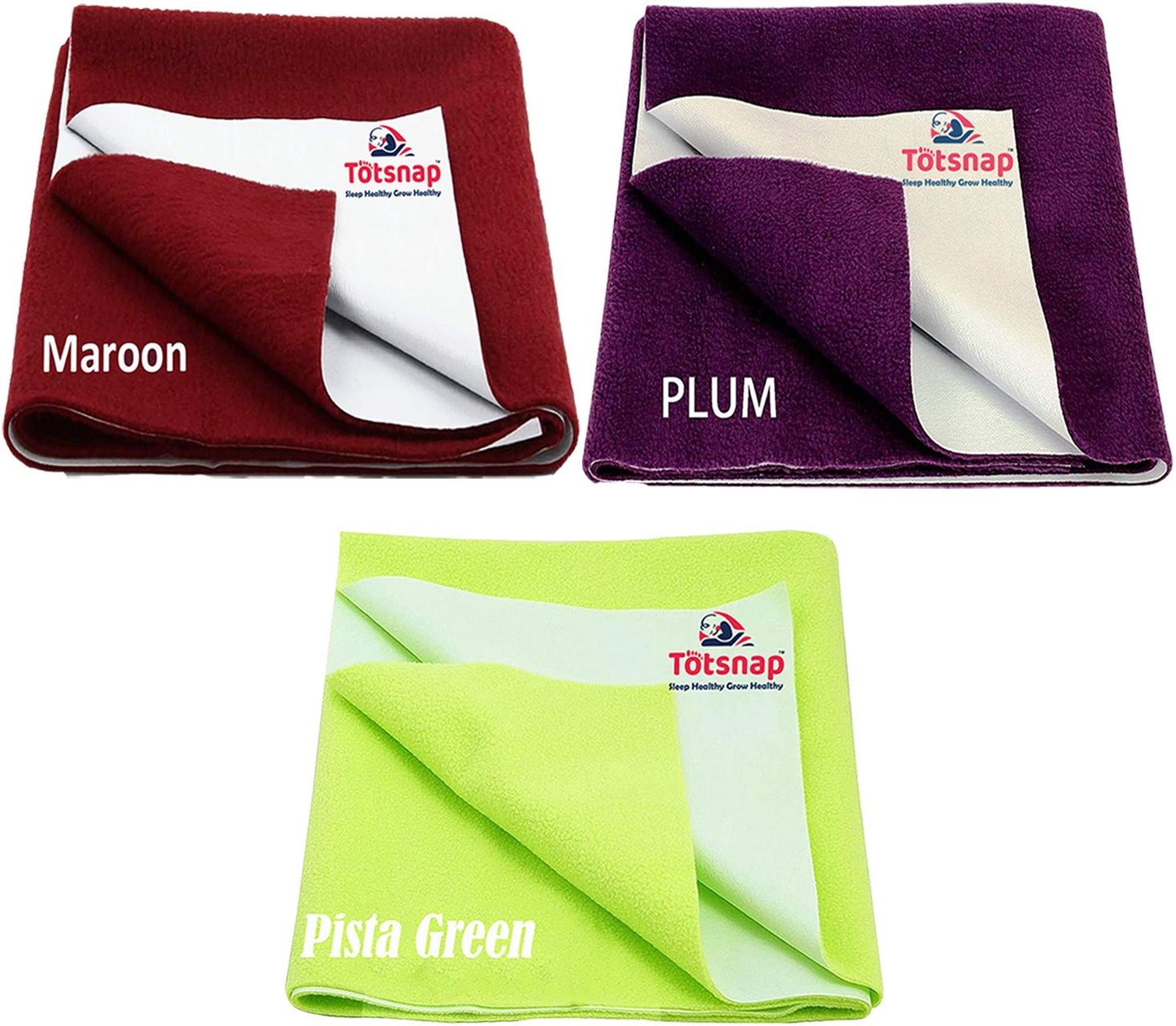 Fleece, Rubber Baby Bed Protecting Mat