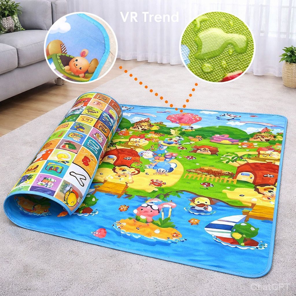 vrtrend Microfiber Baby Play Mat-picture-35