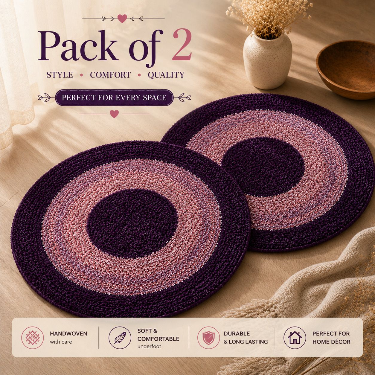 infernaloom Microfiber, Polycotton Door & Floor Mat-picture-31