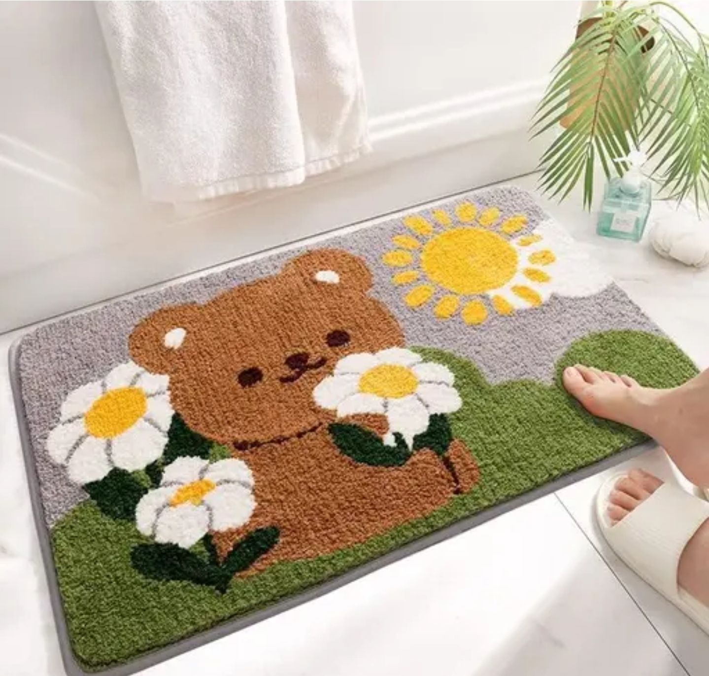 shree shyam Microfiber Bathroom Mat-picture-31