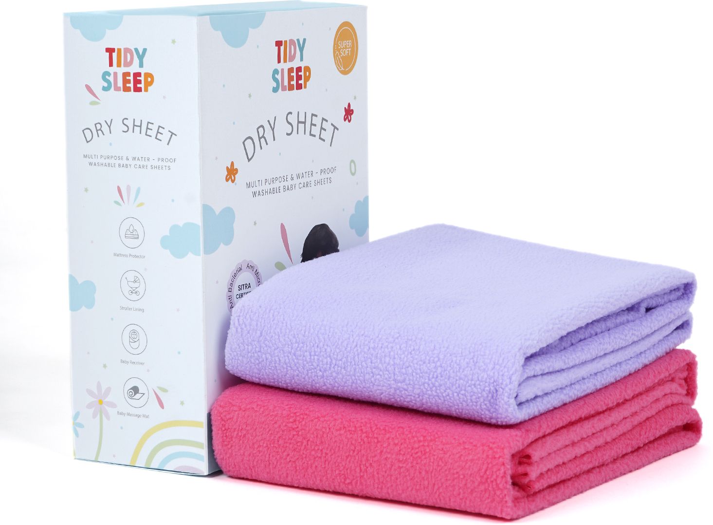 Fleece Baby Bed Protecting Mat-image-19