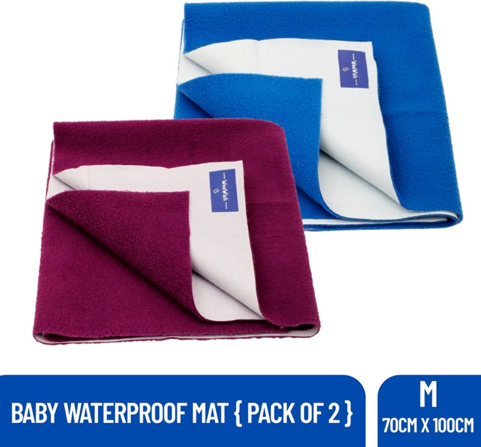 weewish Waterproof, Cotton, Fleece Dry Sheet, Reusable & Washable, (MEDIUM), Pack of 2-picture-41