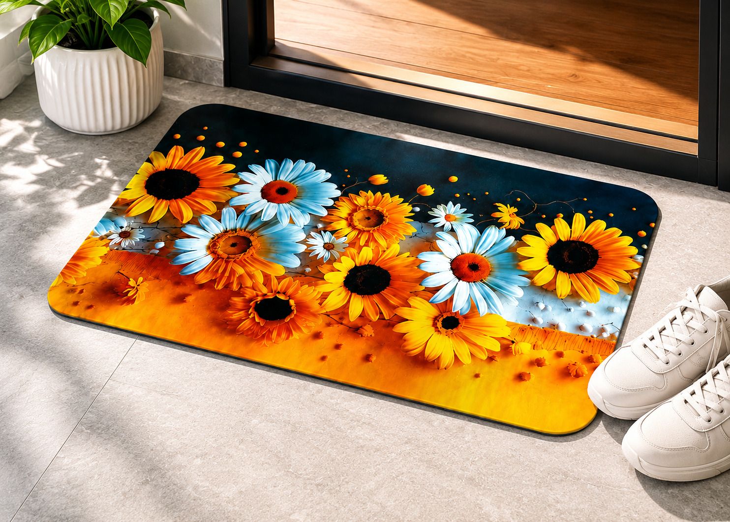 shreedecorhub Rubber Bathroom Mat-picture-38