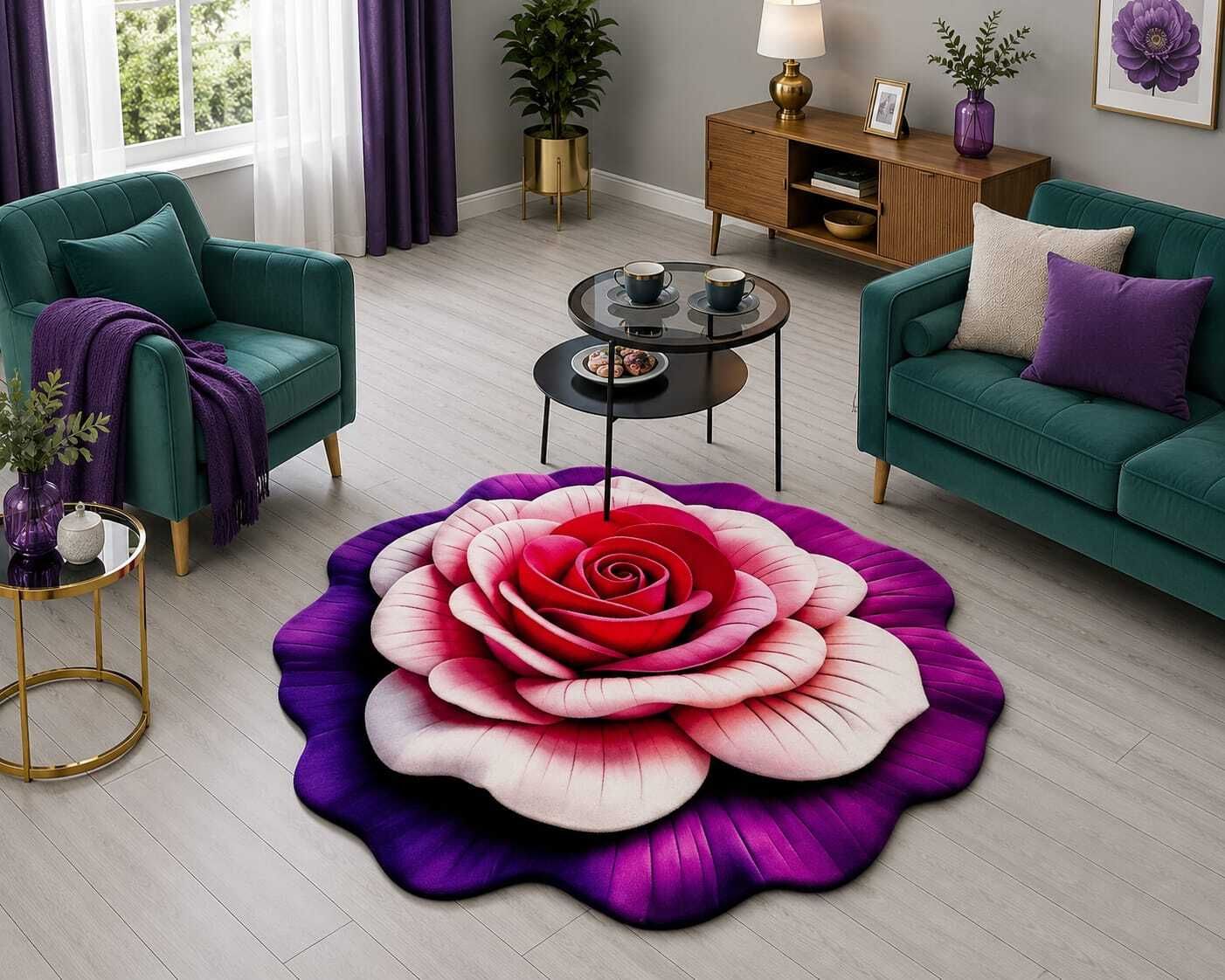 justway 58 cm X 58 cm Rubber Area Rug-picture-26