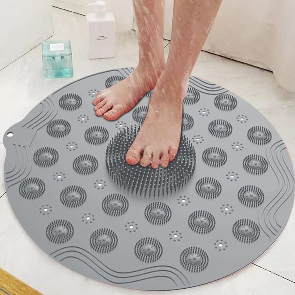 mishtincreation Cotton, Microfiber, Rubber Bathroom Mat-picture-7