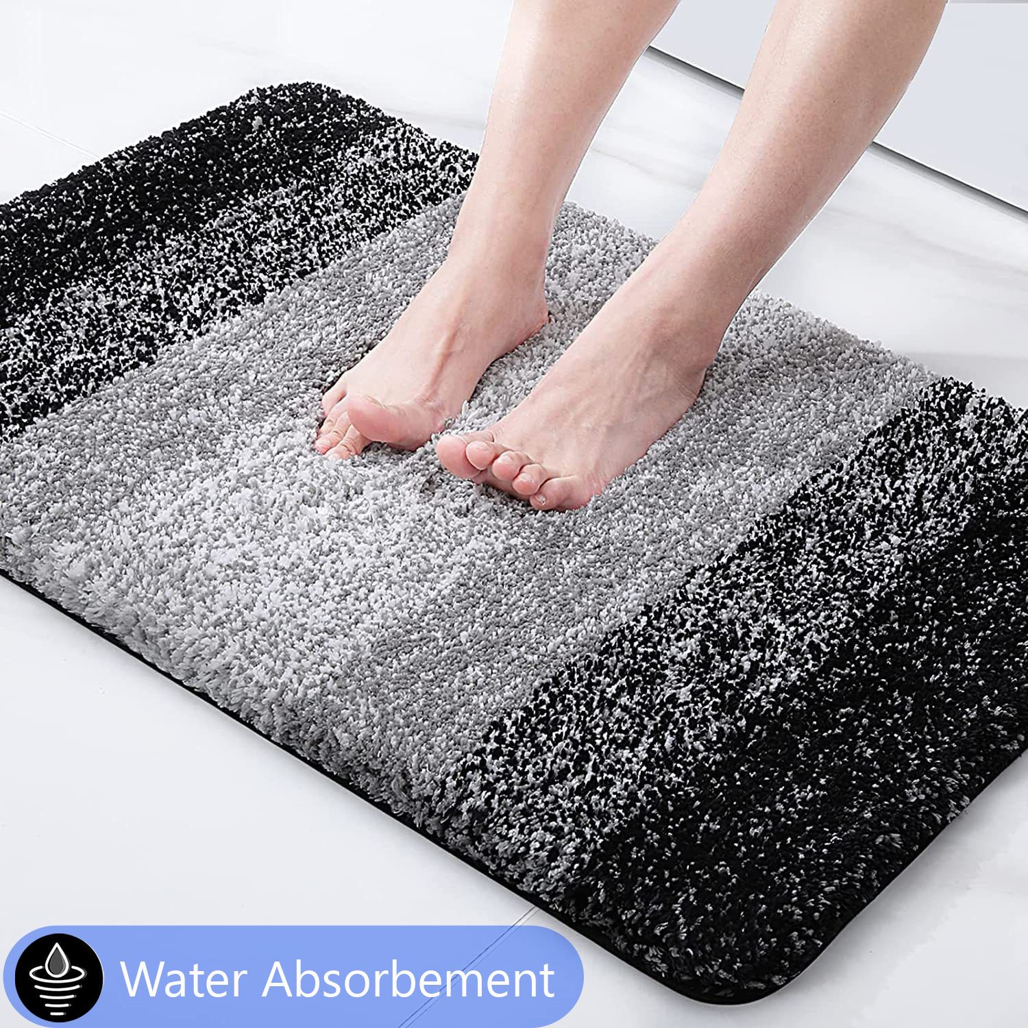 modern fab Microfiber Bathroom Mat-picture-16
