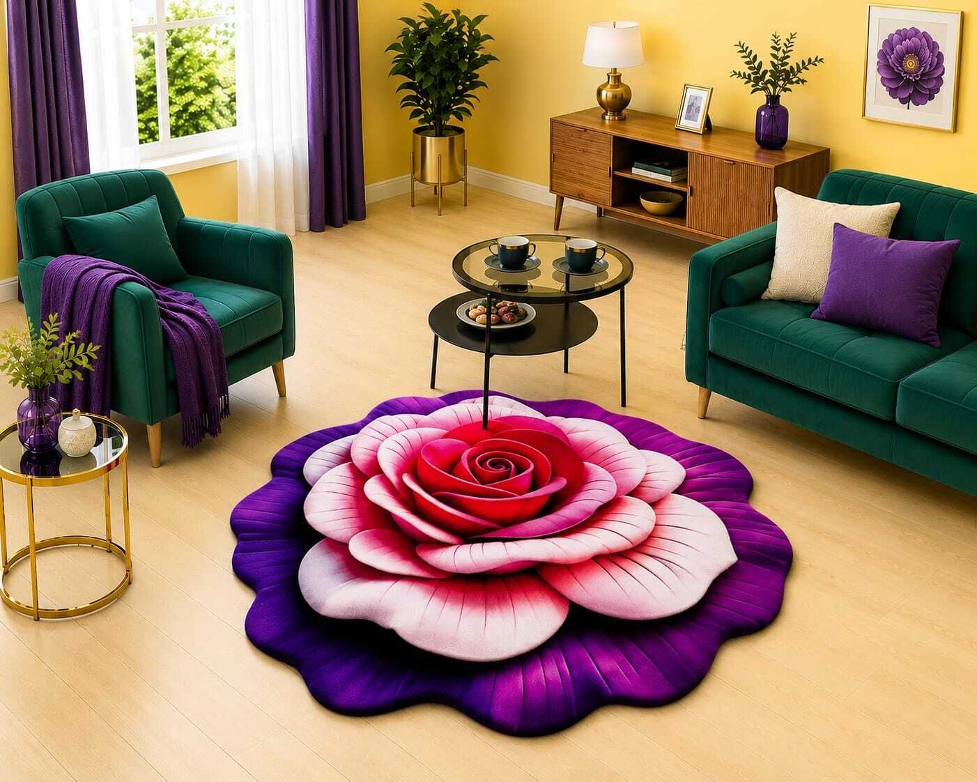 justway 58 cm X 58 cm Rubber Area Rug-picture-16