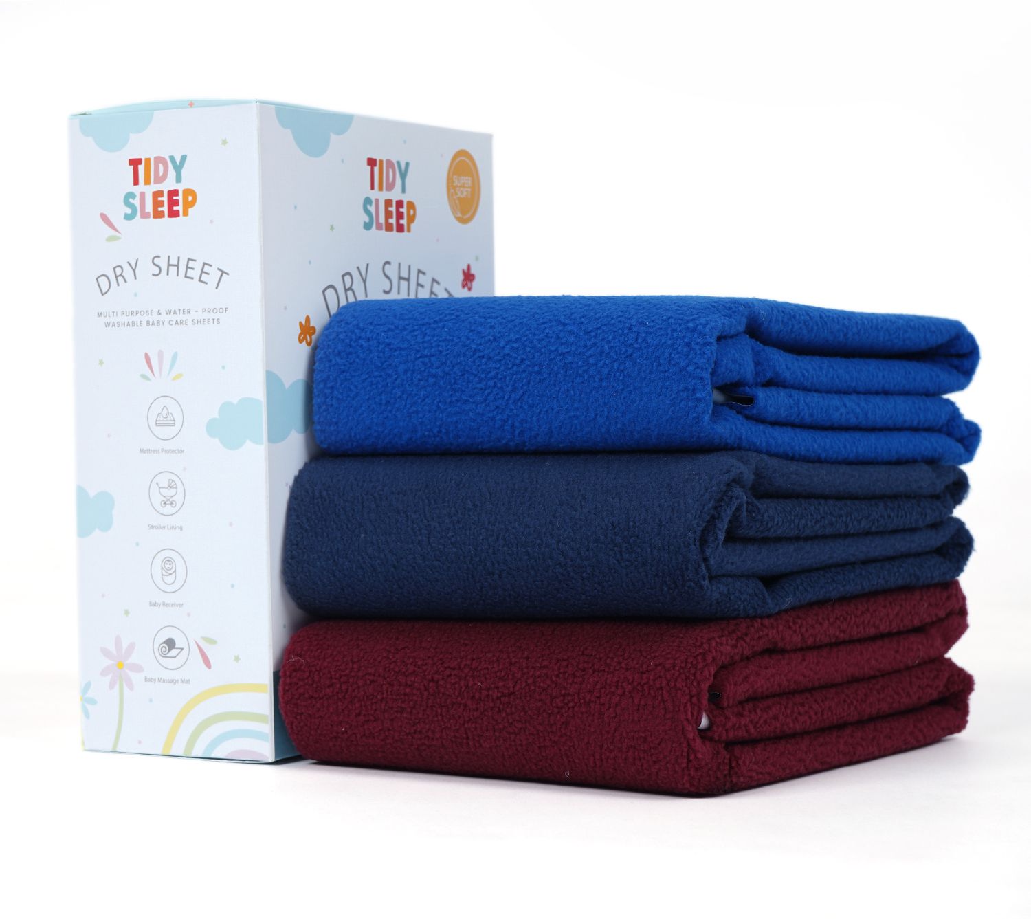 Fleece Baby Bed Protecting Mat-image-42
