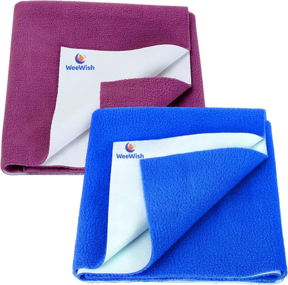 weewish Waterproof, Cotton, Fleece Dry Sheet, Reusable & Washable, (LARGE) - PACK OF 2-picture-27