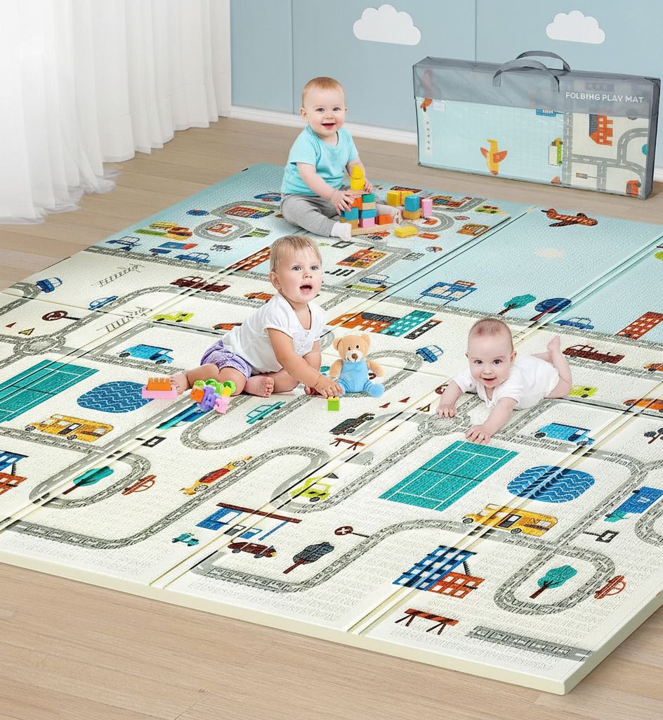 Microfiber Baby Play Mat-image-9