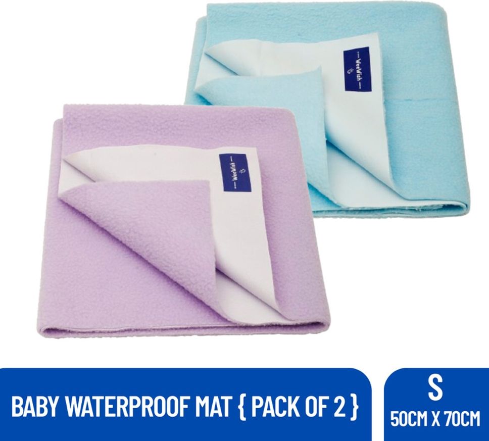 Waterproof - Cotton, Fleece Dry Sheet - Reusable & Washable-(Small) - Pack of 2-image-32