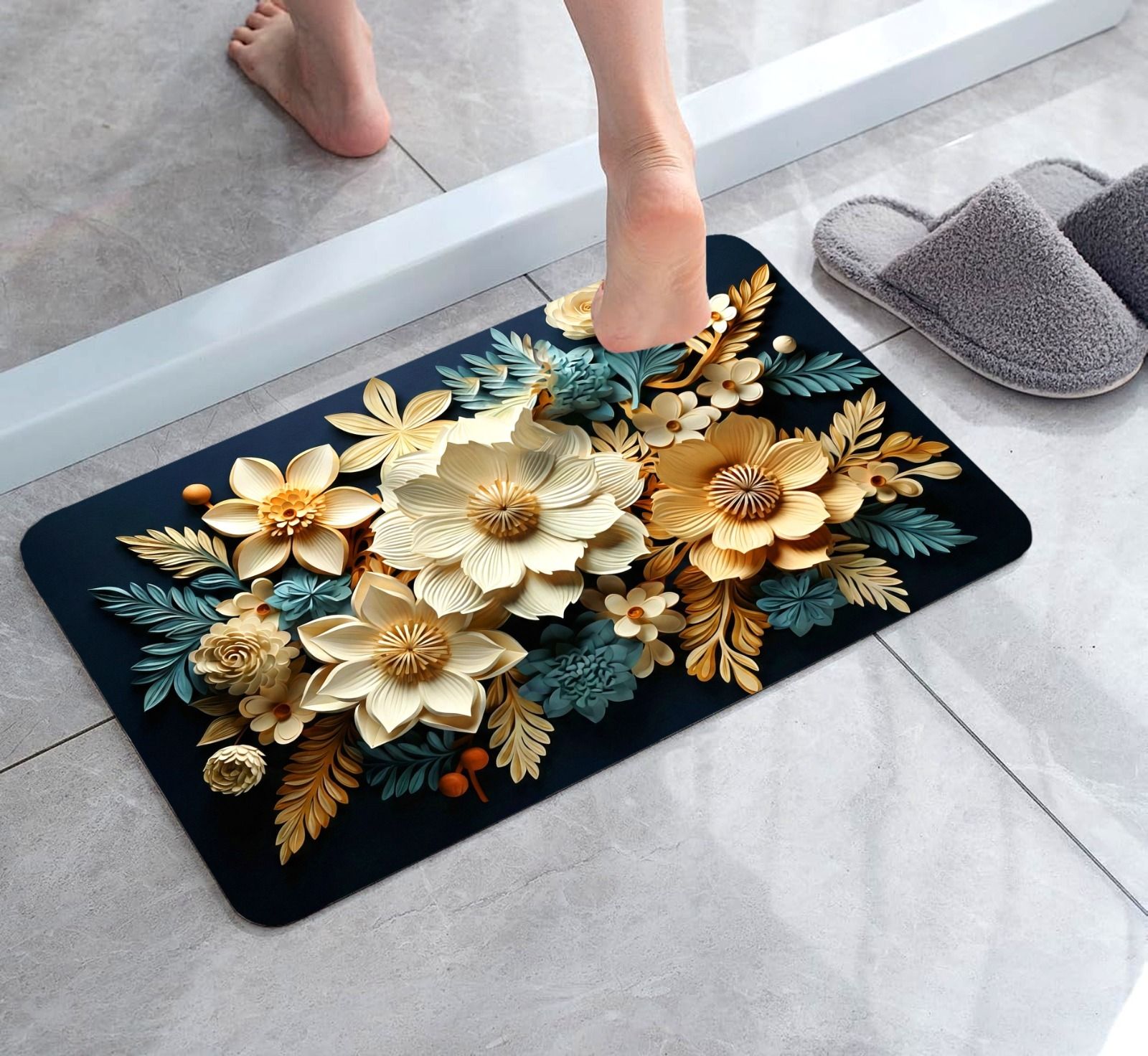 manish textiles Microfiber Door & Floor Mat-picture-23