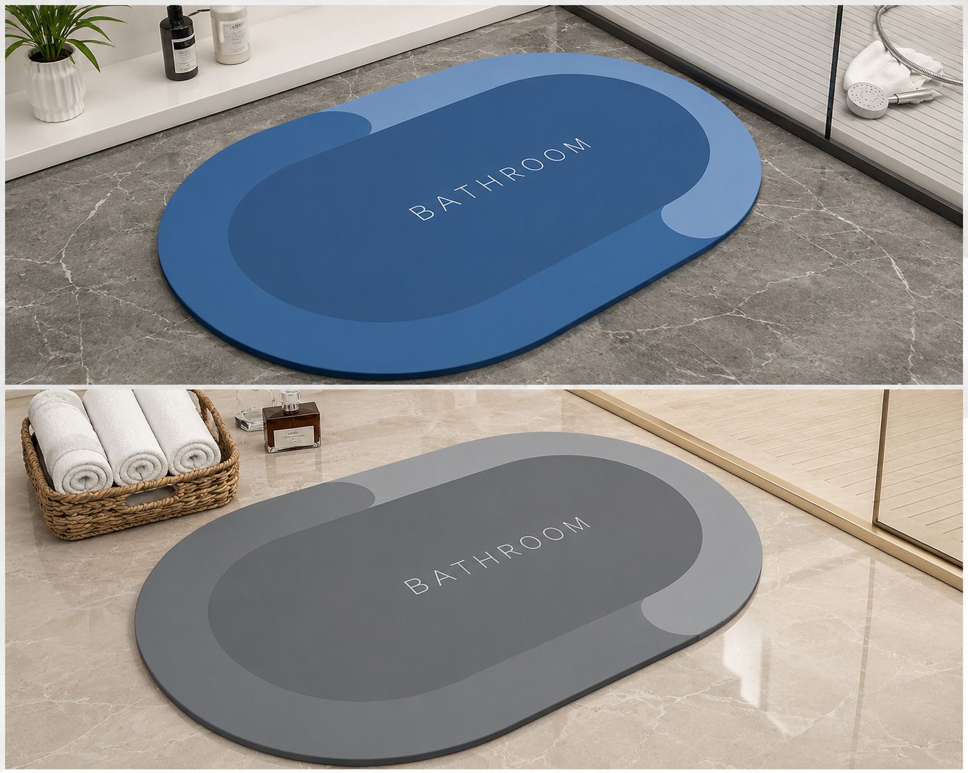 destinyhome Rubber Bathroom Mat-picture-1
