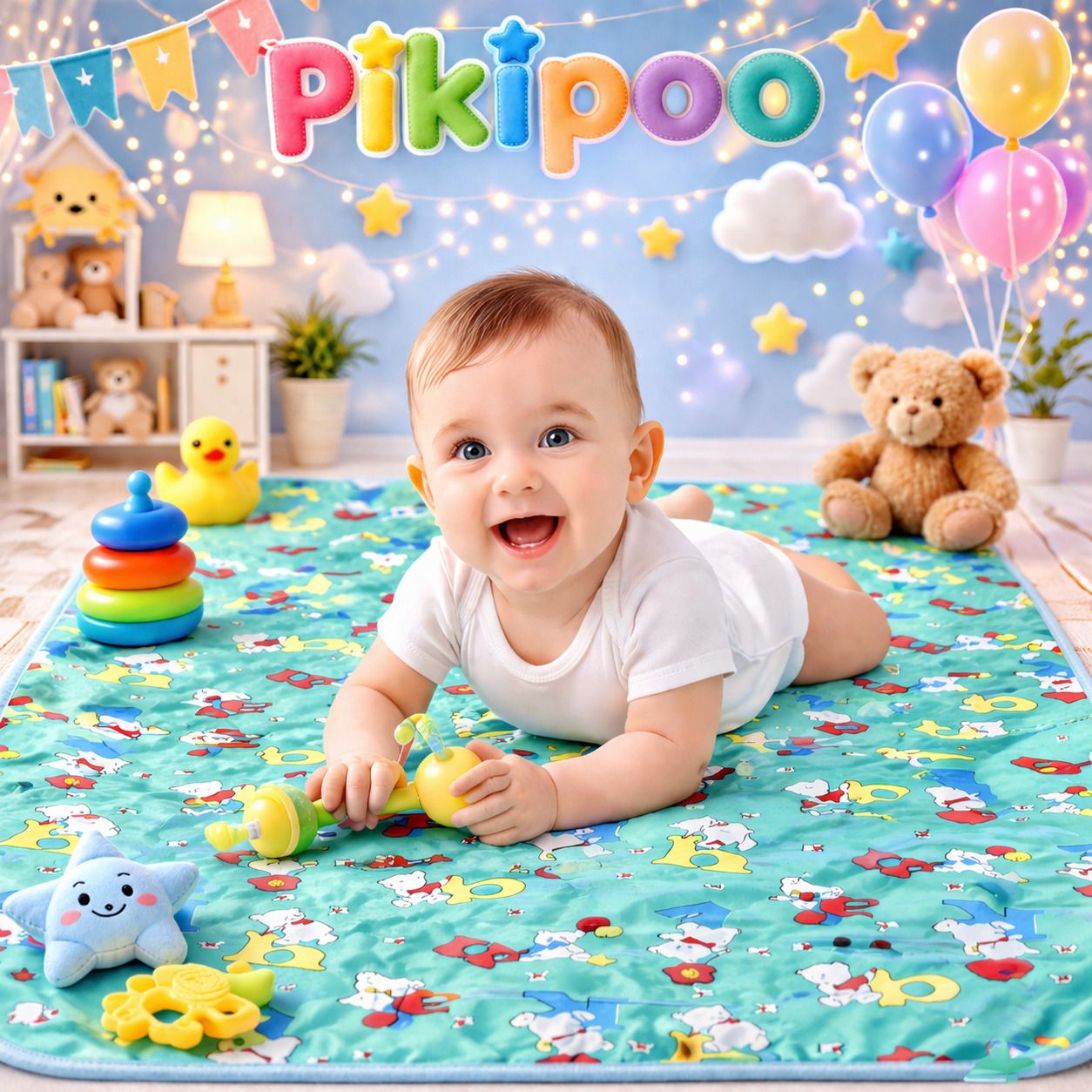 pikipoo PVC (Polyvinyl Chloride) Baby Bed Protecting Mat-picture-16