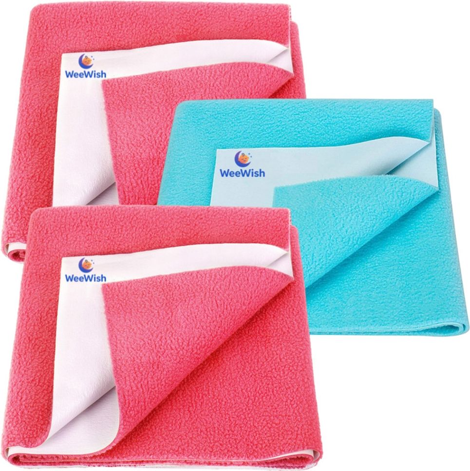 Waterproof, Cotton, Fleece Dry Sheet, Reusable & Washable, (MEDIUM) - PACK OF 3-image-43