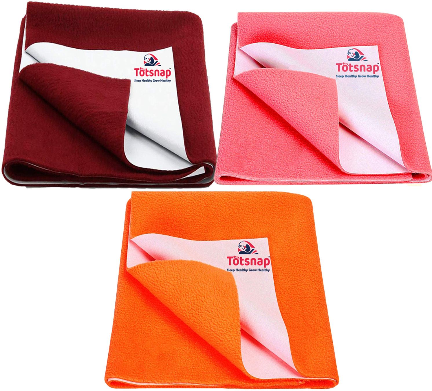 Fleece, Rubber Baby Bed Protecting Mat