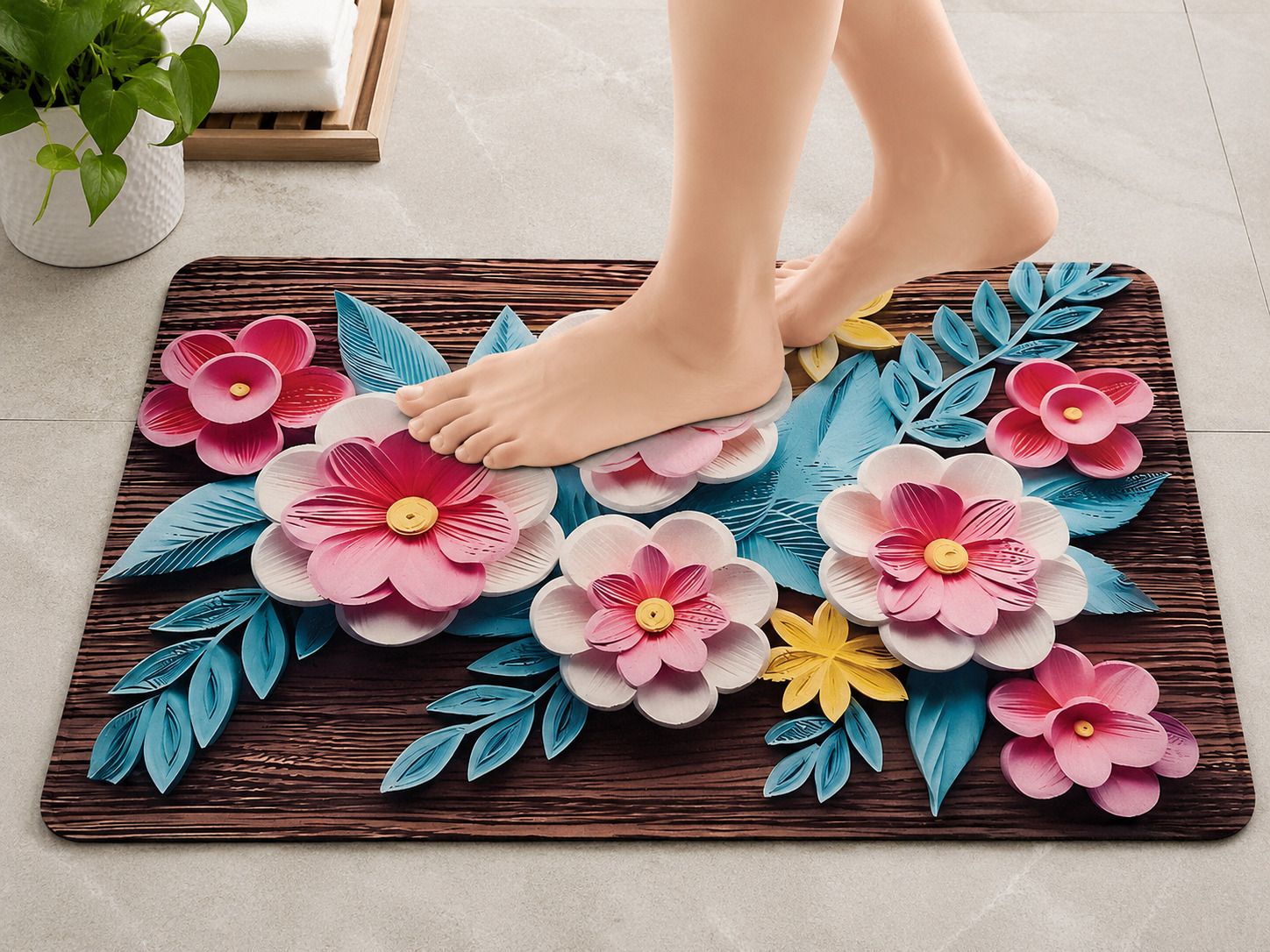 destinyhome Rubber Bathroom Mat-picture-20