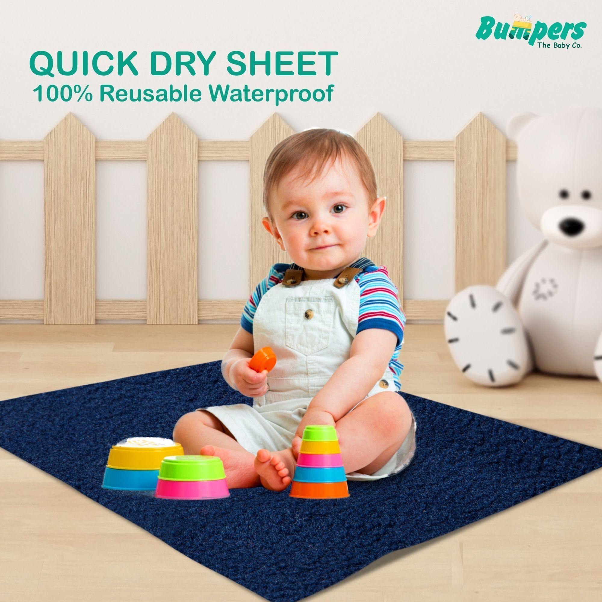 bumpers Polycotton Baby Bed Protecting Mat-picture-13
