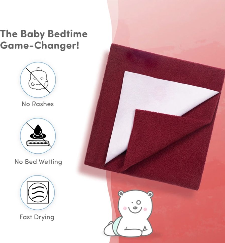 Fleece Baby Bed Protecting Mat-image-38