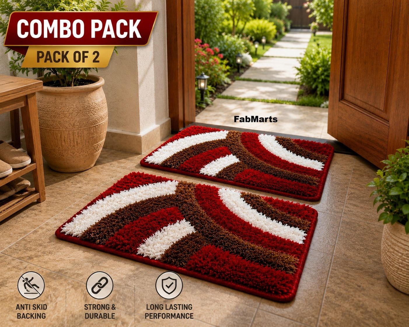 fabmarts PVC (Polyvinyl Chloride) Door Mat-picture-27