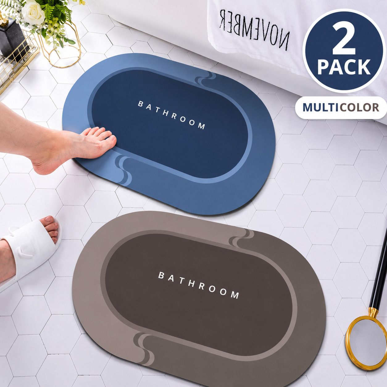 destinyhome Rubber Bathroom Mat-picture-7