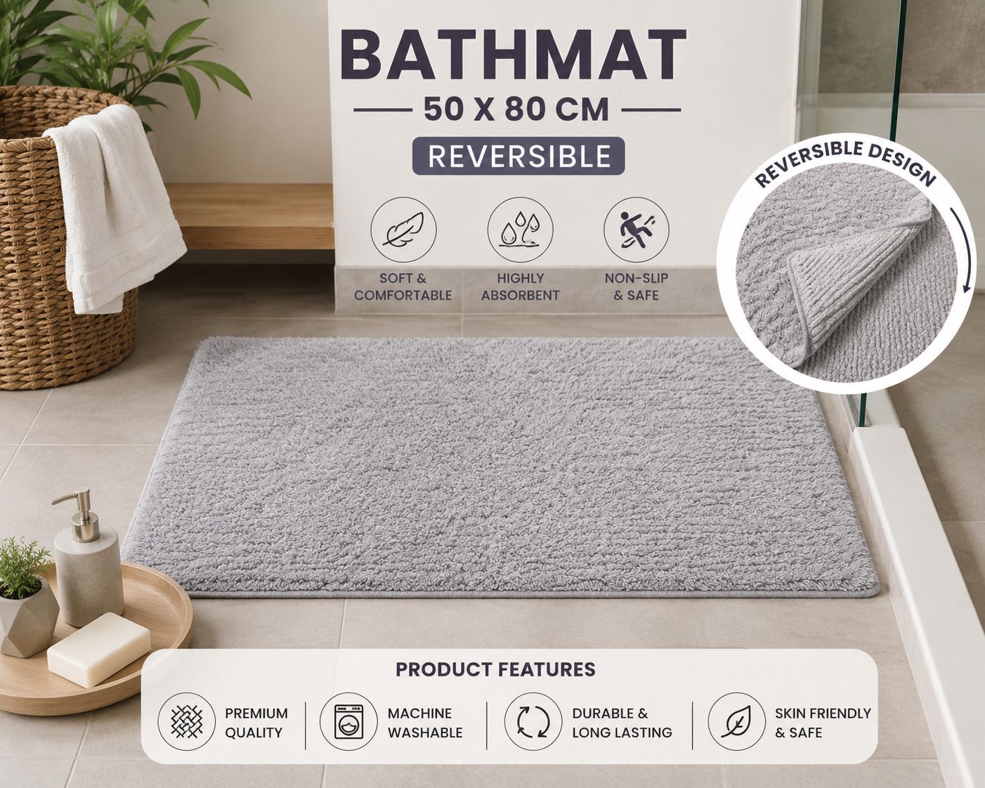 Cotton Bathroom Mat-image-19