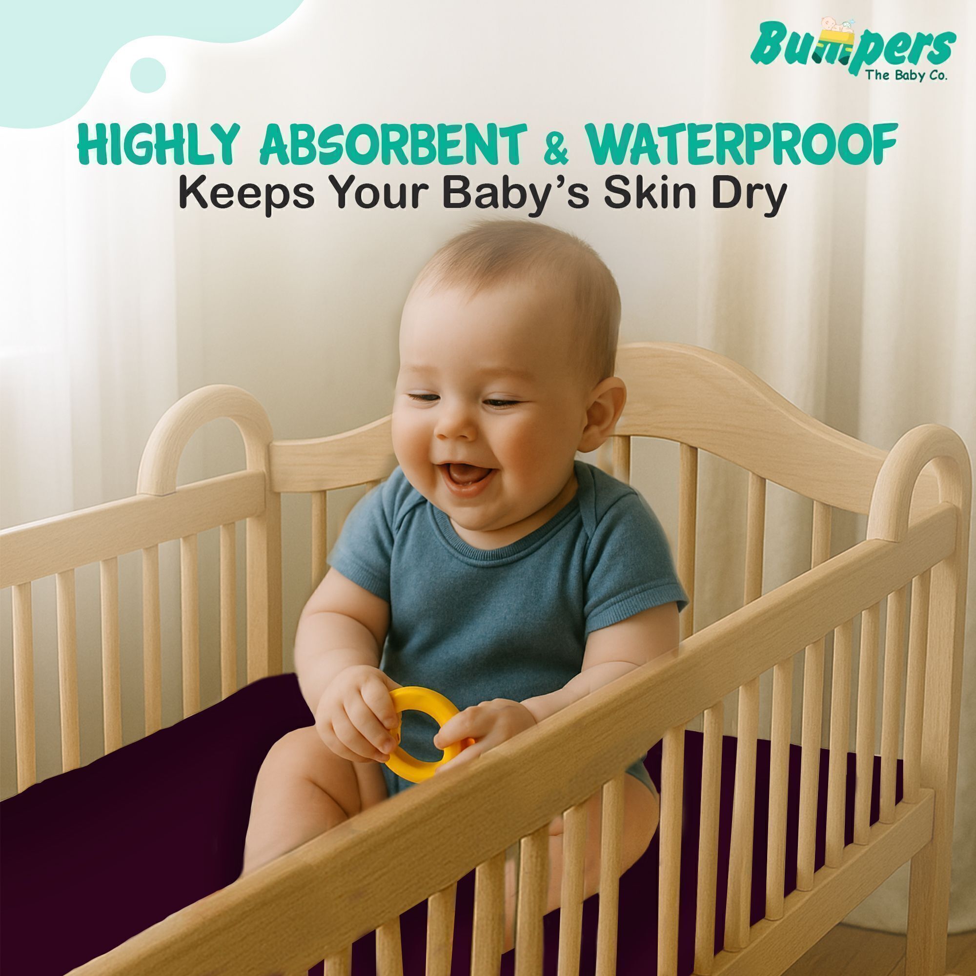 bumpers Polycotton Baby Bed Protecting Mat-picture-14