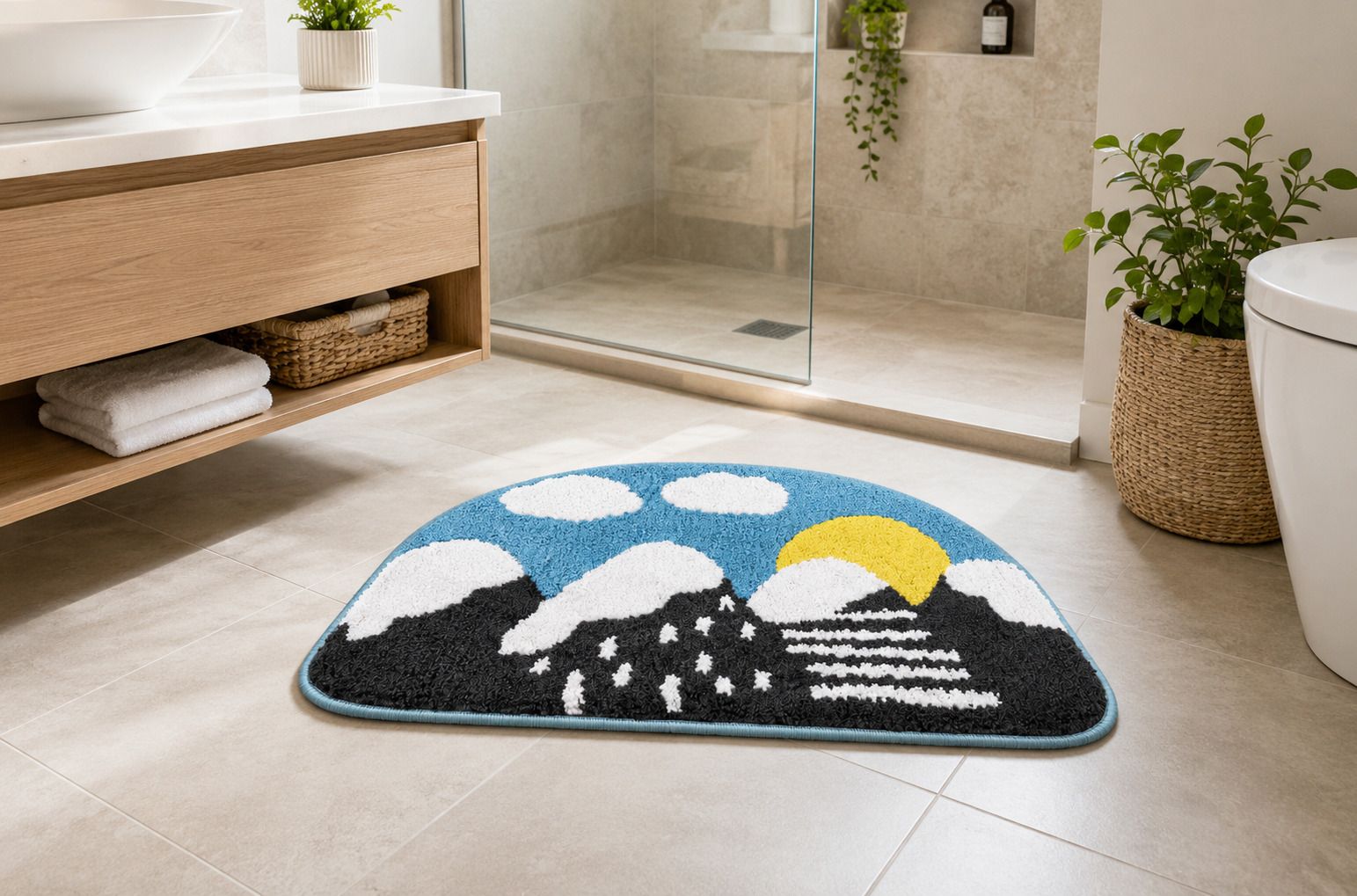 rising star Microfiber Bathroom Mat-picture-15