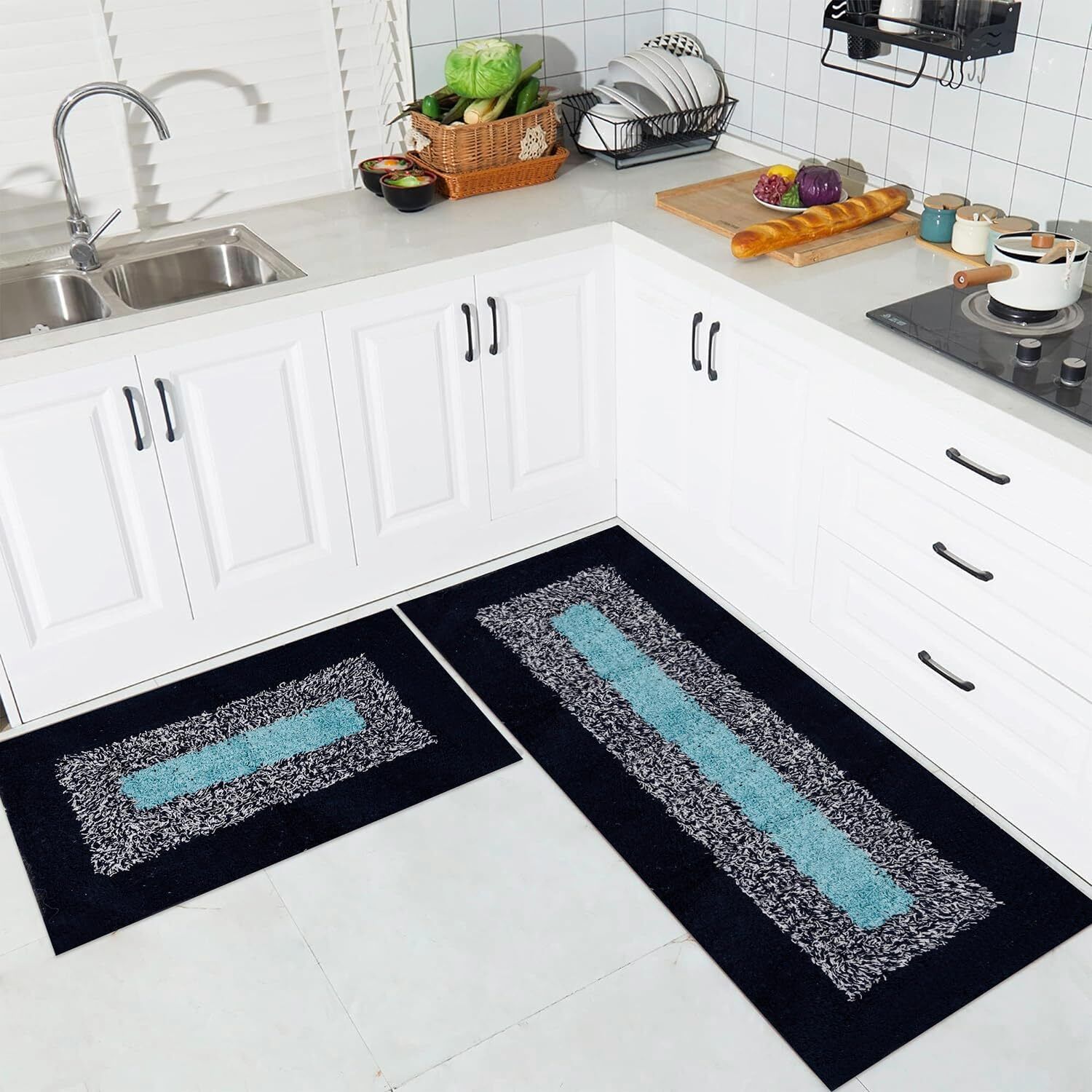 myra collection Microfiber, Cotton Kitchen Mat-picture-39