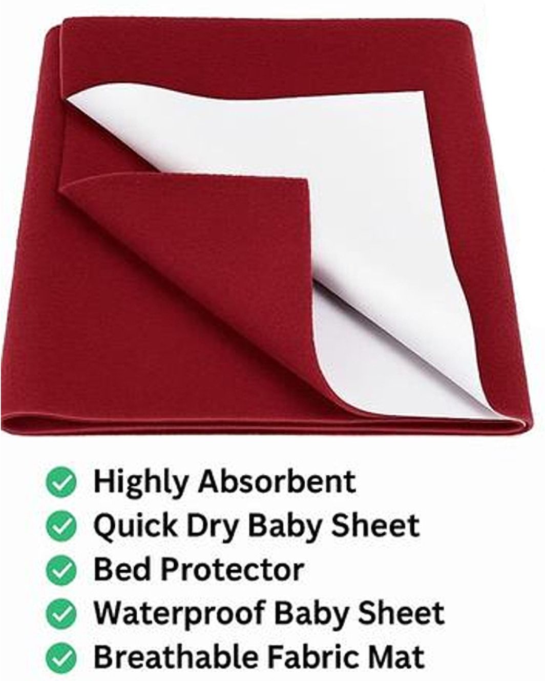 Fleece Baby Bed Protecting Mat-image-39