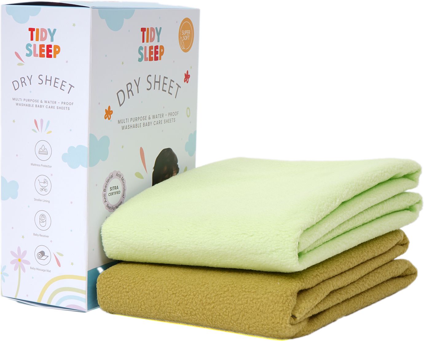 tidy sleep Fleece Baby Bed Protecting Mat-picture-11