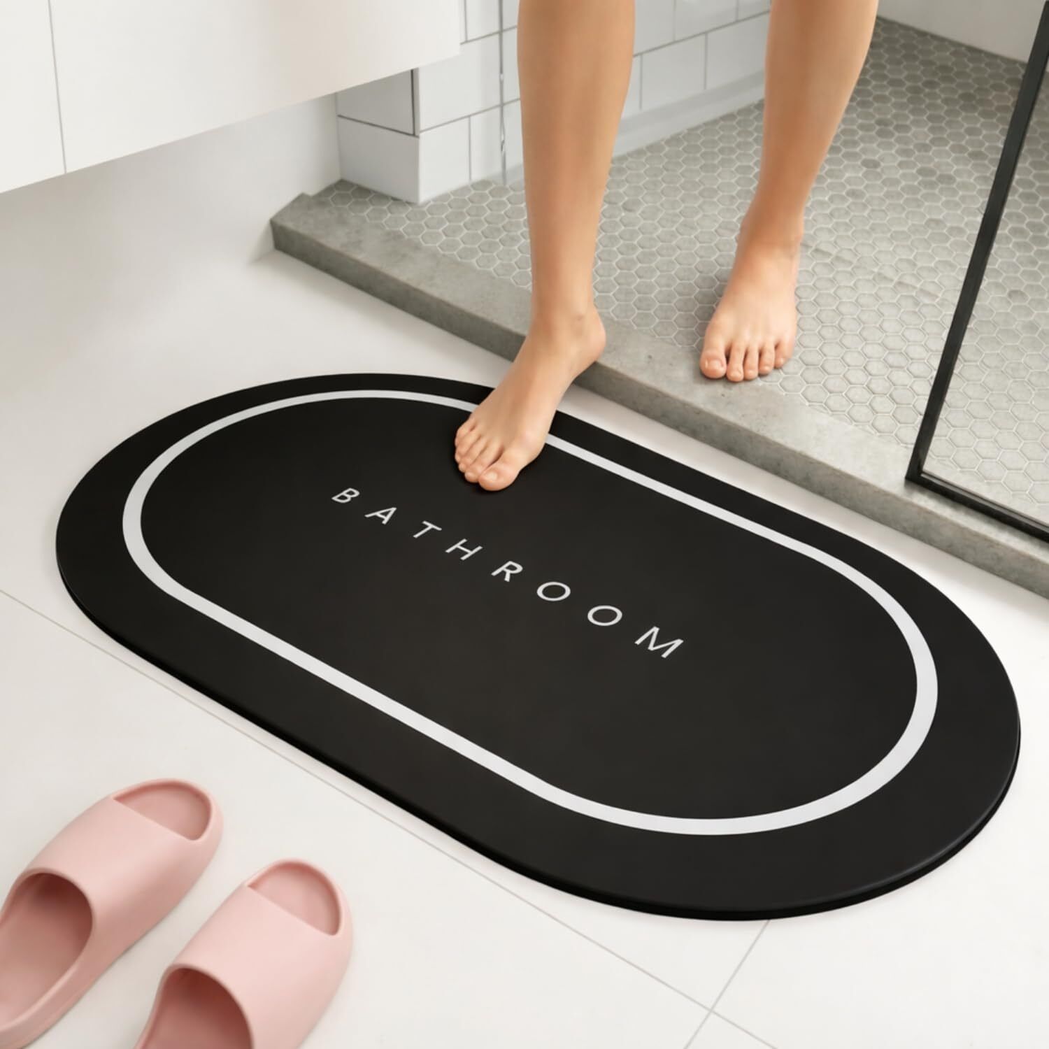 funtronix Cotton Bathroom Mat-picture-19