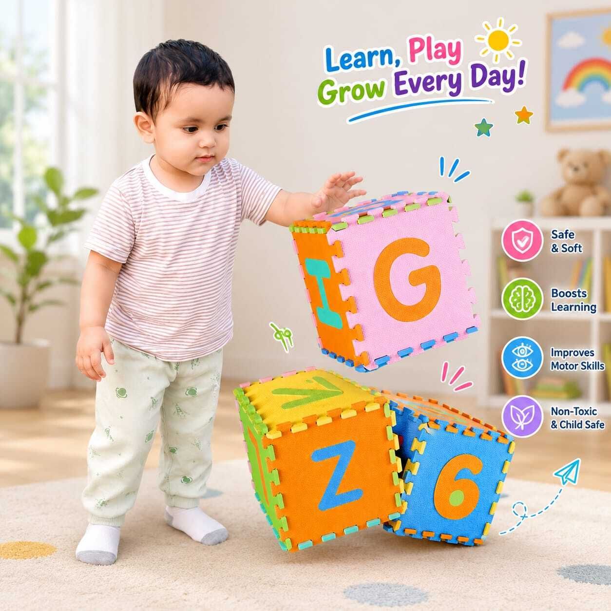 kaash Microfiber Baby Play Mat-picture-47
