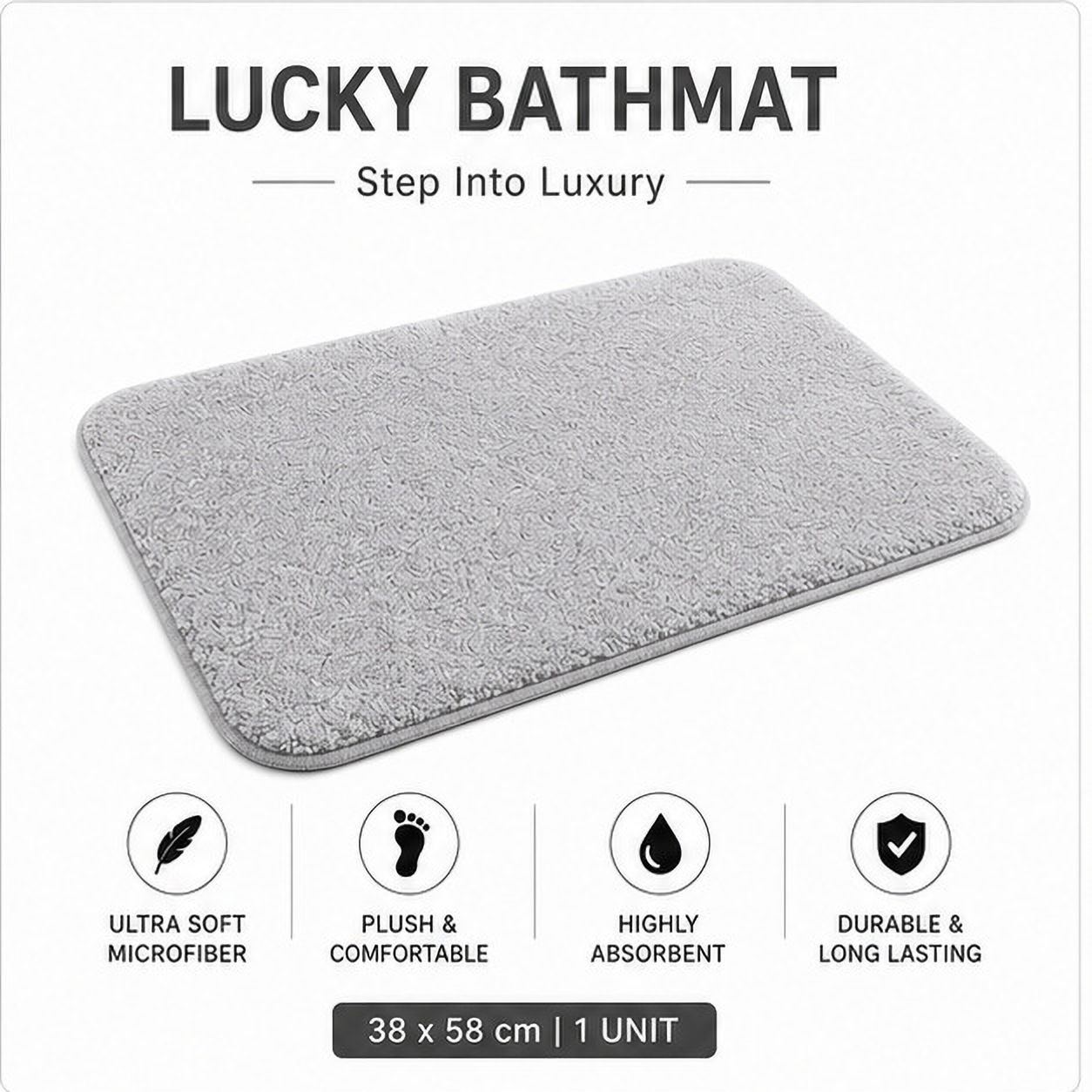 balaga Microfiber Bathroom Mat-picture-36