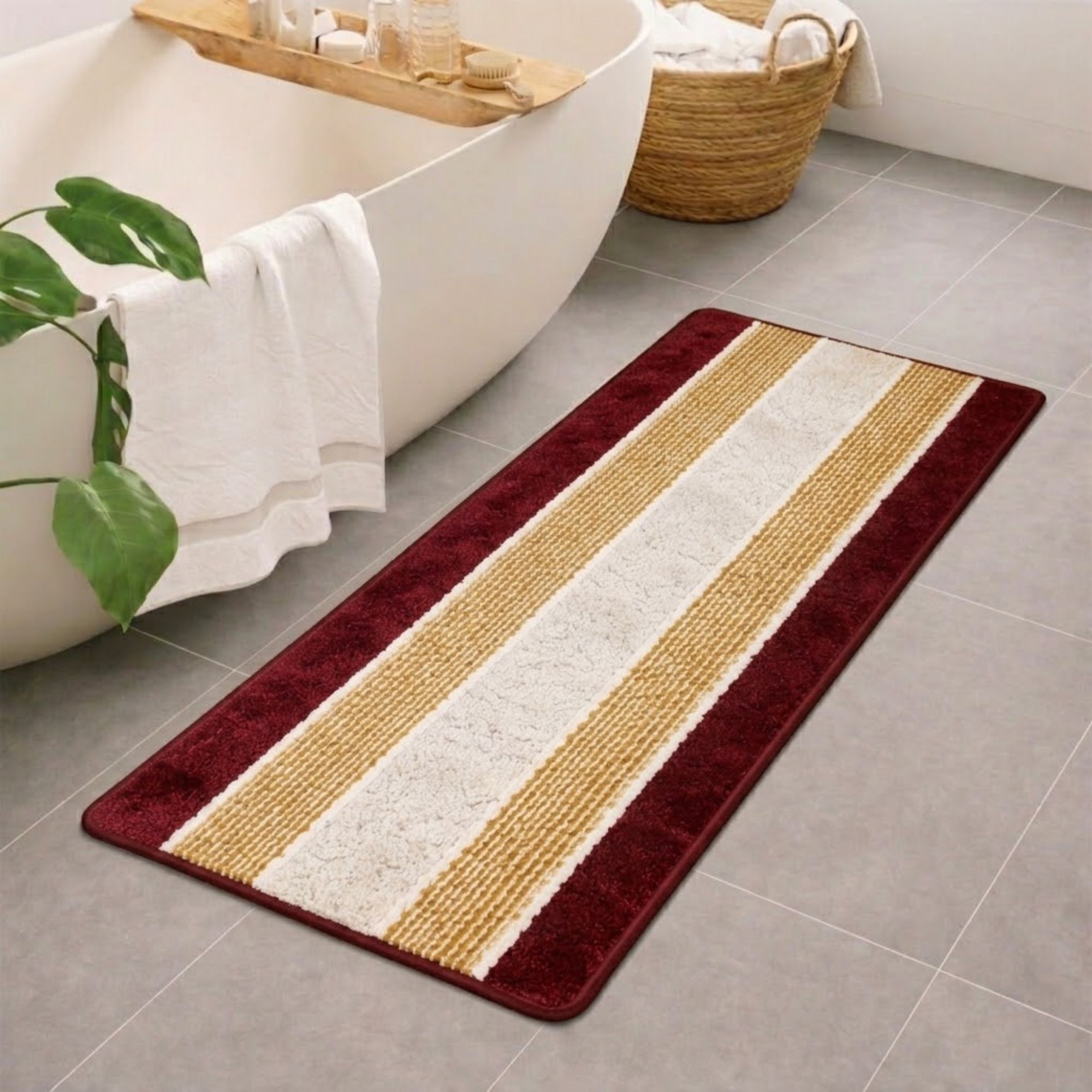 urban living Microfiber Bathroom Mat-picture-40